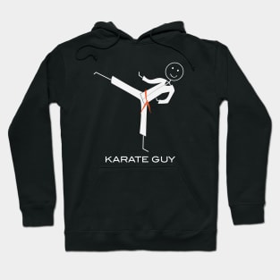 Funny Mens Orange Belt Karate Hoodie